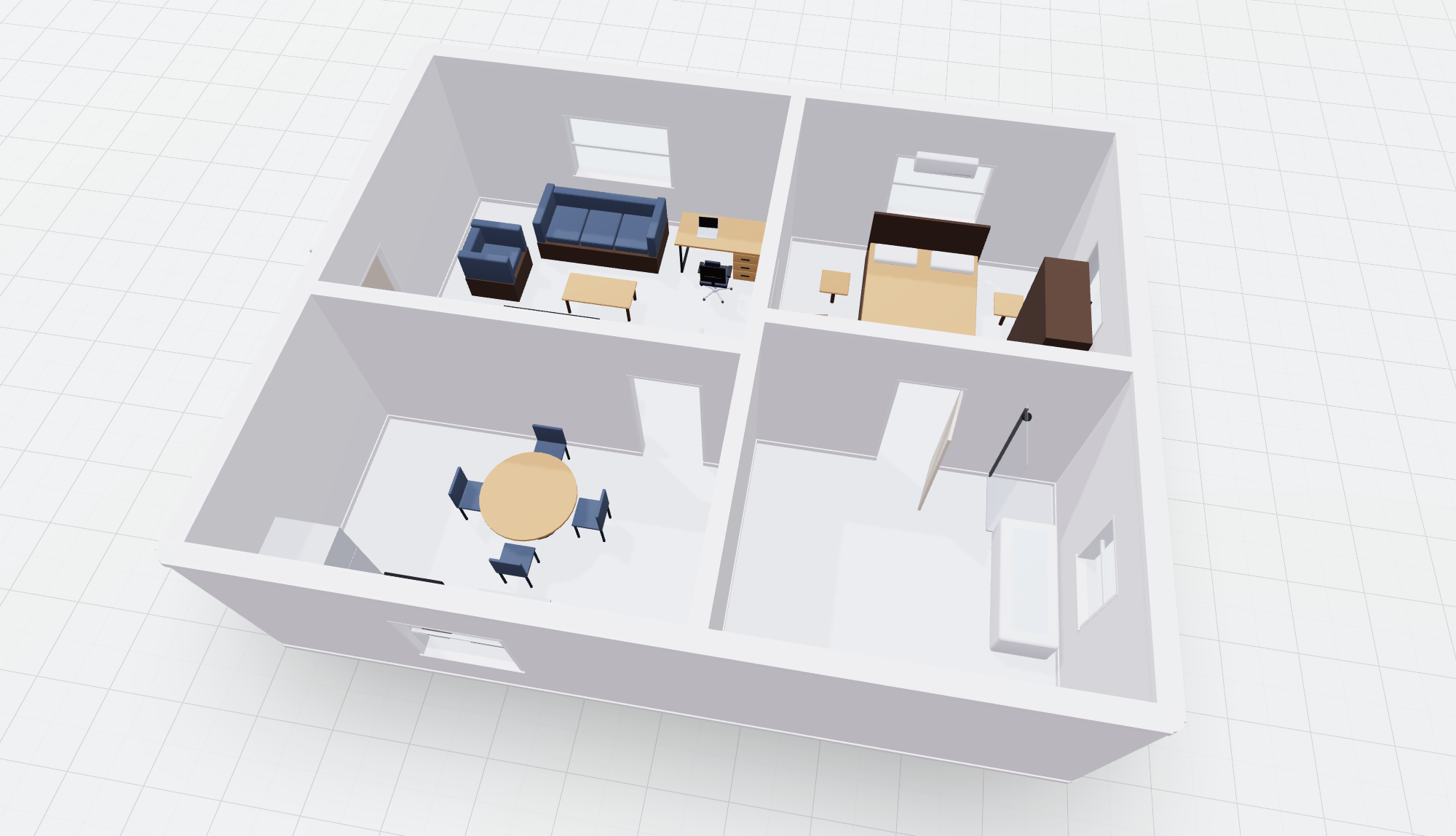Modern 1-Bedroom Luxury Suite